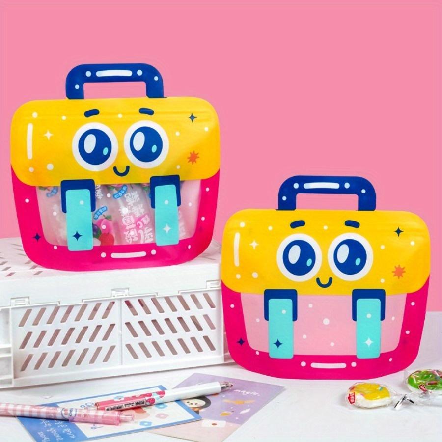 20pcs Colorful Cartoon Character Ziplock Bags  Durable Plastic Party Gift Bags for Snacks, Candy, and Cookies  Ideal for Holidays and Celebrations,