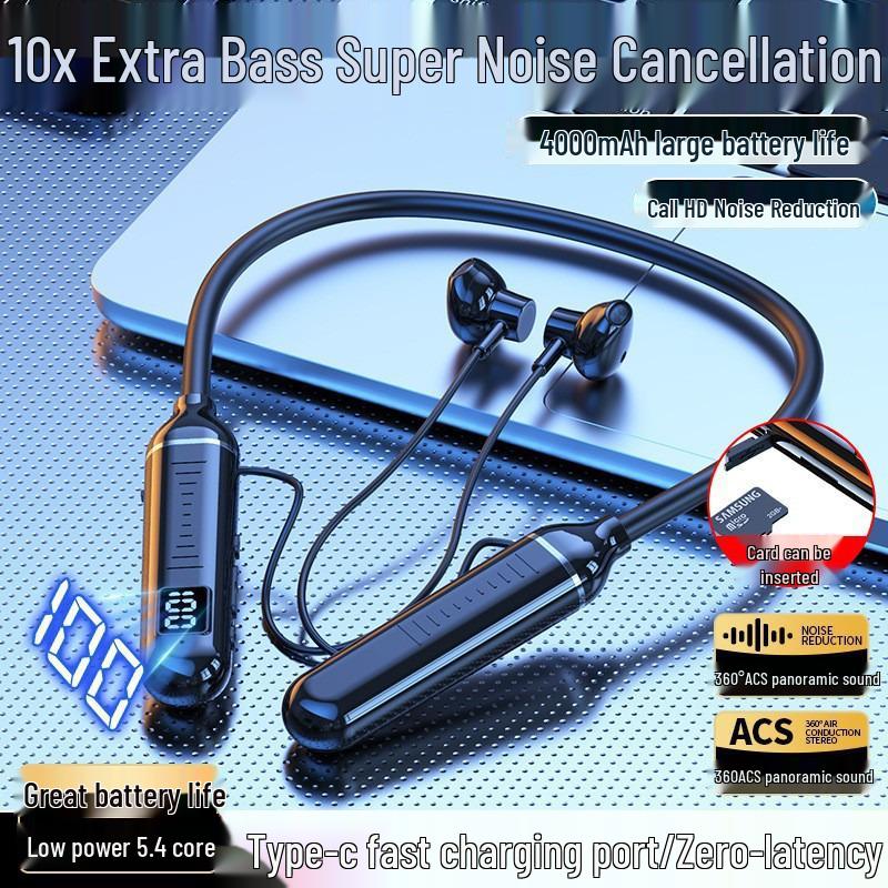 Top-Selling Neckband Wireless Bluetooth Sport Earbuds with Extended Battery Life & 3D Heavy Bass
