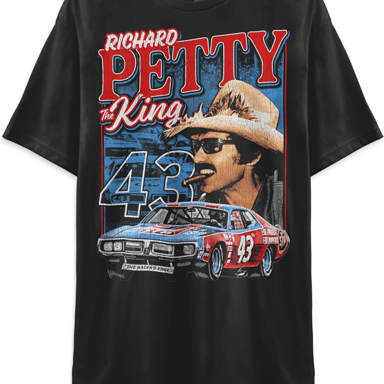 

90s Racing Richard The King Petty Retro Vintage Race Car Unisex Classic T-Shirt XXXXXL чёрный