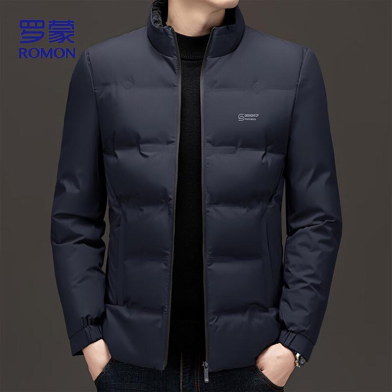 Romon Men's Winter Business Casual Padded Stand-Collar Windproof Jacket 8803