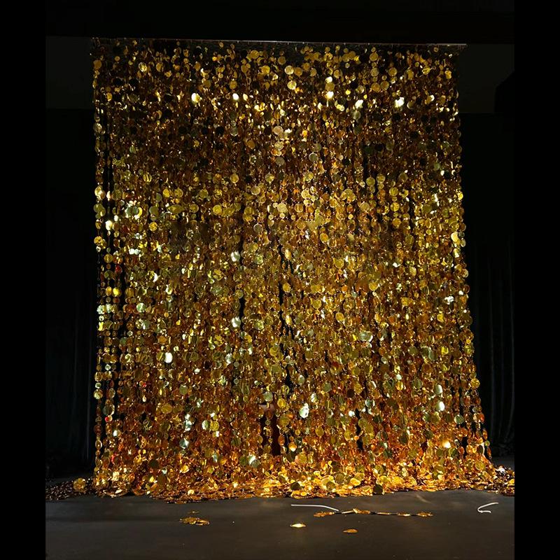 

Срібна сітка з паєтками для фону: Вечірка, День народження та Святковий фотореквізит для прикраси