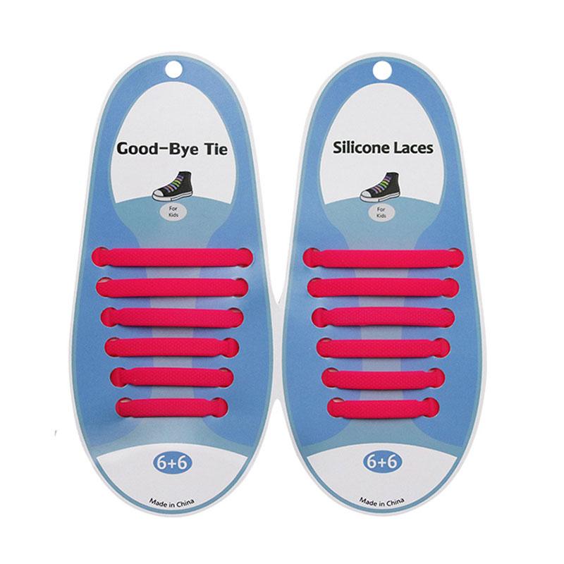 Silicone World Silicone Elastic Shoelaces Unisex Athletic No Tie Shoe Lace All Sneakers Fit Quick Shoe Lace For Adults Kids