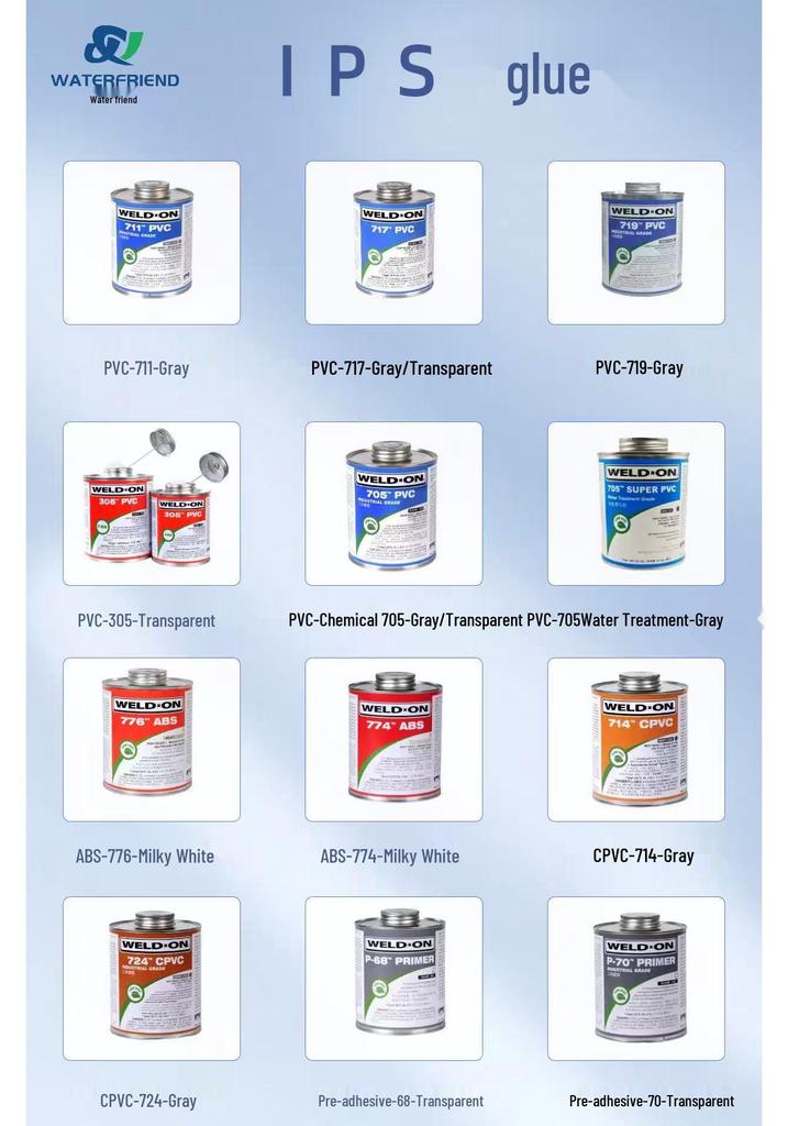 Jiguli 3011 Transparent UPVC/PVC Water Supply Pipe Adhesive