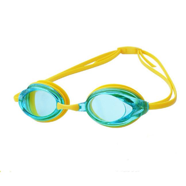 Racing swimming goggles, fashionable adult swimming goggles  Waterproof, anti-fog, high-definition electroplated competition swimming goggles жёлтый