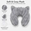 Cute Cat Ear U-Shaped Pet Neck Pillow Soft Plush Travel Support Cushion for Small Dogs And Cats Comfort Rest for Car Trips