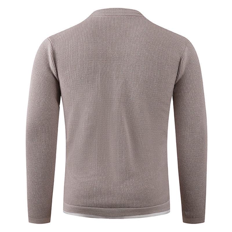 Maglione Trendy a Due Pezzi da Uomo 2025 - Vestibilità Larga Base Moda
