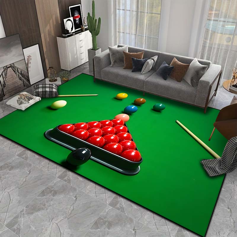 HD Billiards Rug Carpets for Bedroom Living Room Sofa Door Mat Dressing Room Rugs Large Size Machine Washable