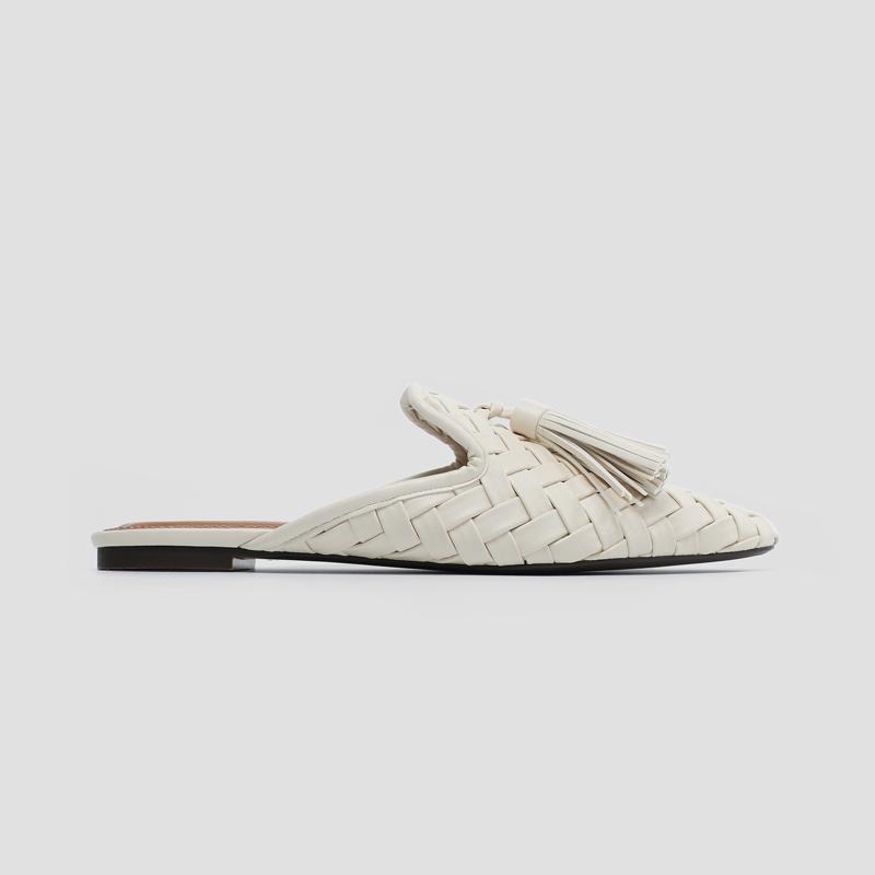 Fashion 2025 Autumn Women's Slippers Winter Fringe Modern Slippers Square Head Flats Lazy Muller Sandals Tassel Shoes Woman Slides