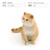 Realistic Short Hair Cat Figurine Decorative Model Small Size Lightweight Animal Sculpture for Home Office Desk Display