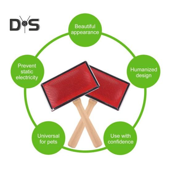 Stainless Steel Pet Comb Gentle Pet Hair Detangler Removes Matted Fur Knots Tangles Grooming Tool Cat Comb Brush