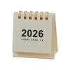 2025-2026 MUJI-Style Retro Mini INS Lunar Desktop Calendar Ornament