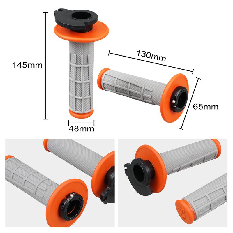 NICECNC Für KTM EXC 300 2008-2022 Lenker Lock-on Griffe Gasgriffrohr Für KTM EXC-F 350 SX 125 SXF 450 Husqvarna TE 300 FE 450
