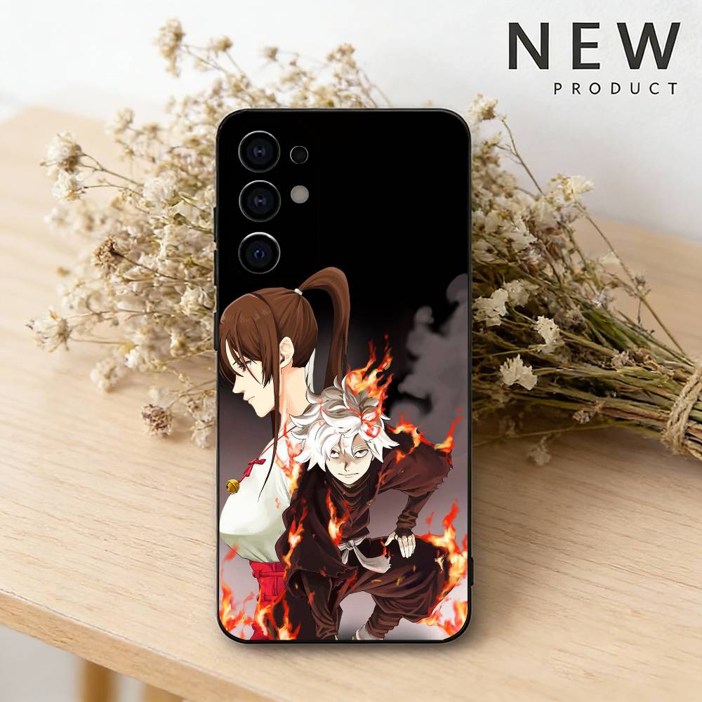 HOT Hell's Anime Paradise Phone Case For Samsung S26,25,24,23,22,30,21,10,9,Ultra,Plus,Lite Black Soft Case