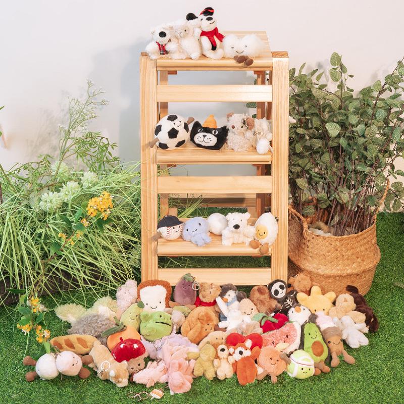 Kolekce plyšových klíčenek ve stylu Jellycat: Roztomilá panenka, hračka, dárek