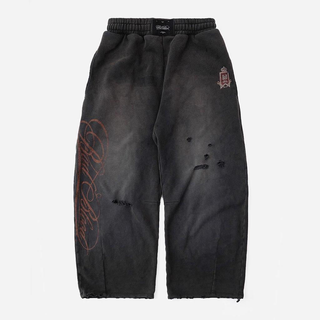 Badblood BCAC Serie Retro Used Lässige Lockere Jogginghose Säbel Nische Lange Hose