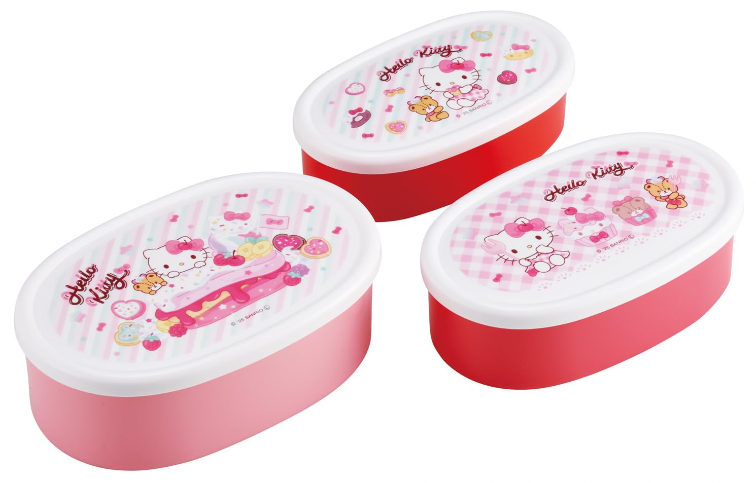 

Skater Bento Lunch Sealable Storage Set of Made in Sanrio Hello Kitty Fancy Snacks Boxes, Boxes, Containers, Containers, 3, Japan, & Weets, Girls ,