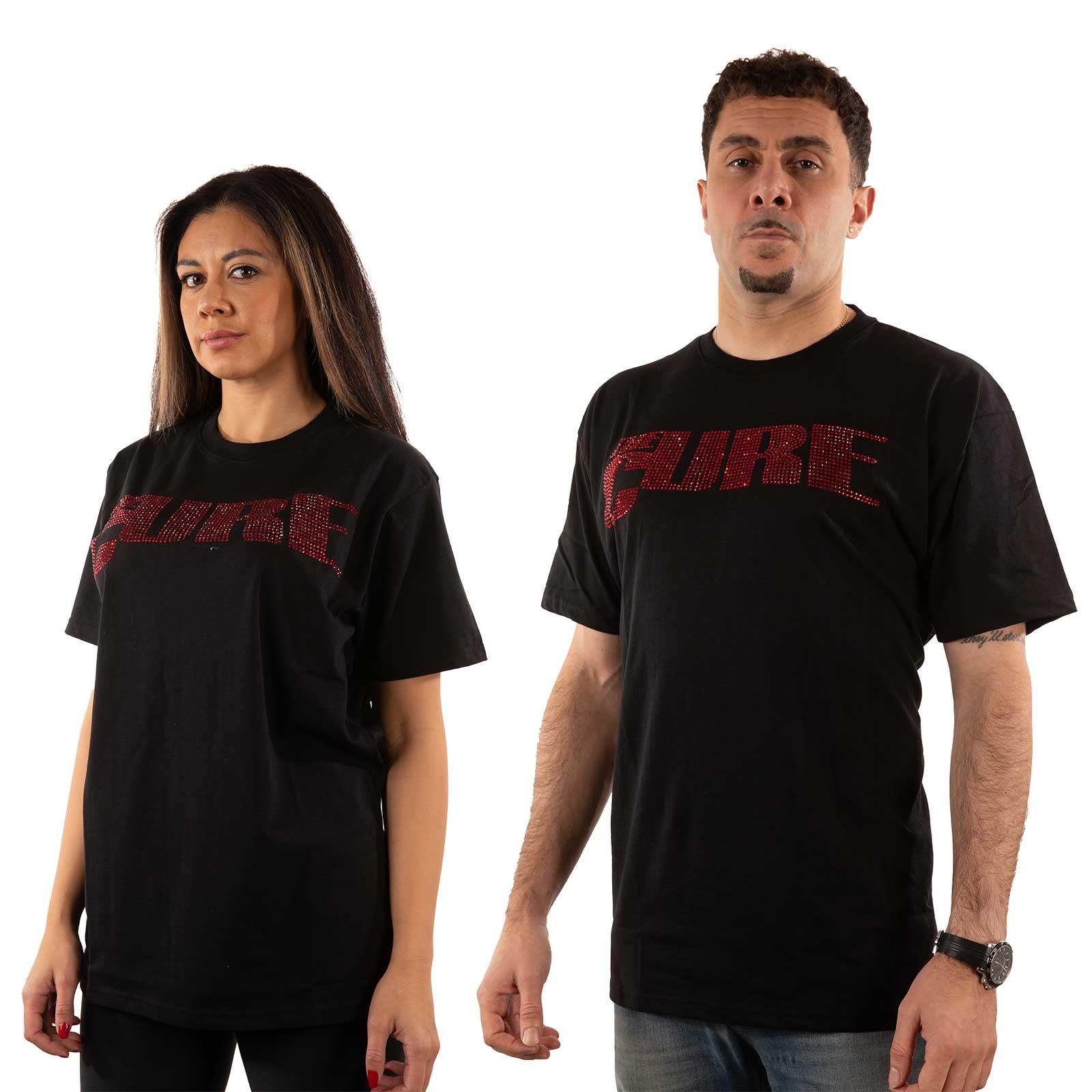 The Cure Embellished T-Shirt: Logo OFFICIAL NEW XXL