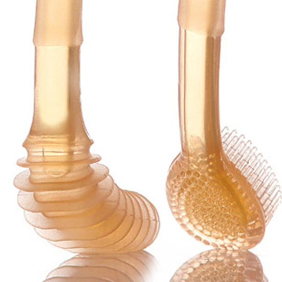 1 Set Baby Zahnbürste 360 Grad Reinigung Zahnpflege Tragbar Baby Zungenbürste Zahnbürsten-Set für den Haushalt