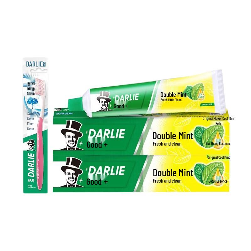 Darlie Double Mint Toothpaste & Toothbrush Set