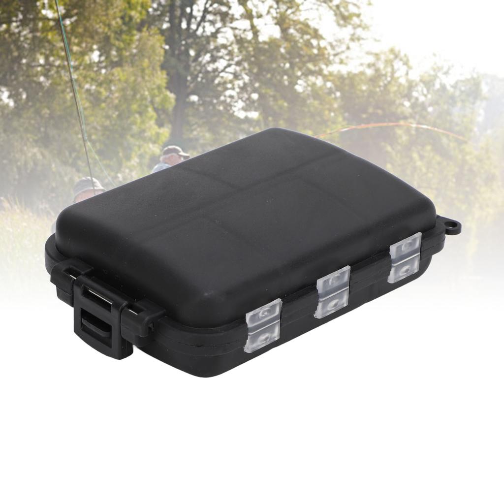 2 Stück Angler-Köderbox Wasserdicht Große Kapazität Kunststoff Tragbar Angelköder Haken Aufbewahrungsbox Behälter für Outdoor-Camping Angeln