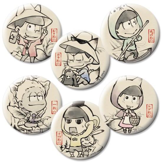 Chara Form Can Badge Collection Giga Part 4 Box Product 1 Box 6 Total 6 Types Osomatsu-san ver. = Badges,