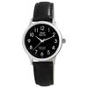 Watch - Q&;Q - Unisex Superior - Black Dial - Sapphire Crystal - 18 Mm Leather Strap
