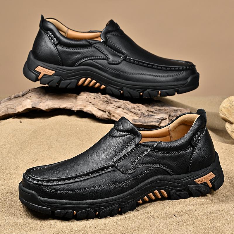 Men's Slip-On Loafers: New Spring Leather Hiking Shoes Collection