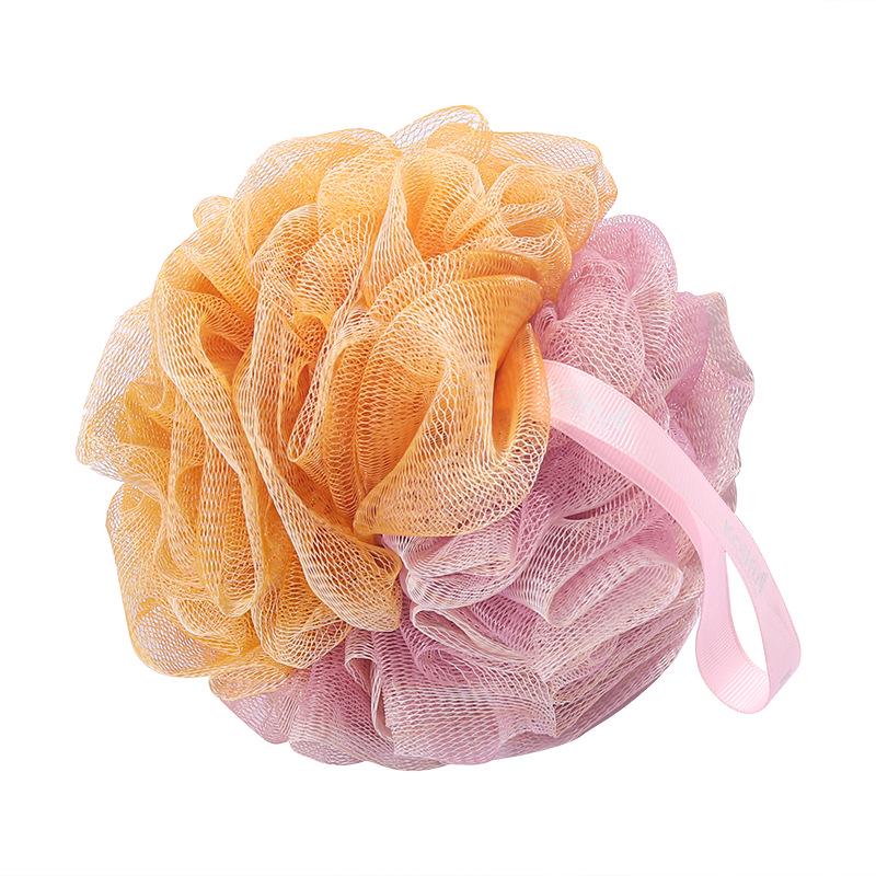 Four-Color Bath Sponge Ball - Soft, Durable, Skin-Friendly Shower Essential.