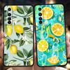 Mediterranean Lemon Phone Case Cover for Oppo A12 A15 A16 A74 A76 A54 Reno 6 7 Find X5 Pro A9 2020 Plus 5G Silicone Soft Shell