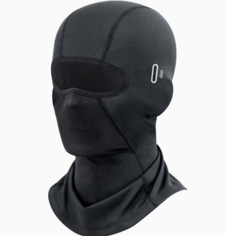 

Breathable & Warm Motorcycle Riding Neck Gaiter Adjustable Ear Loops Full Face Coverage for Winter Skiing And Street Bikes чёрный