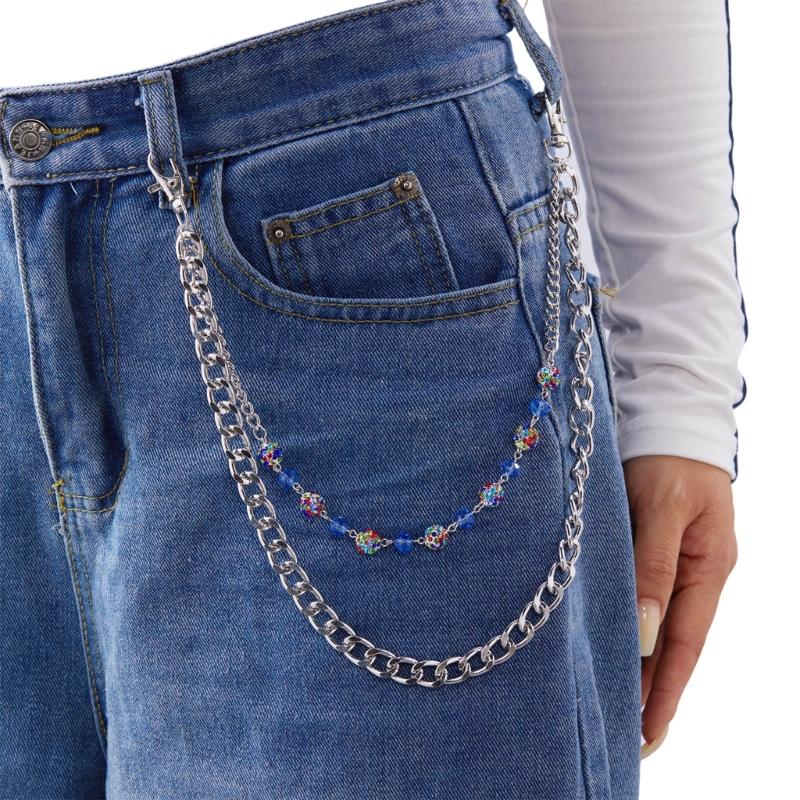 Delicate Accent Design Metal Keychain Lightweight Bag Charm Decorative Gift for Bags and Jeans