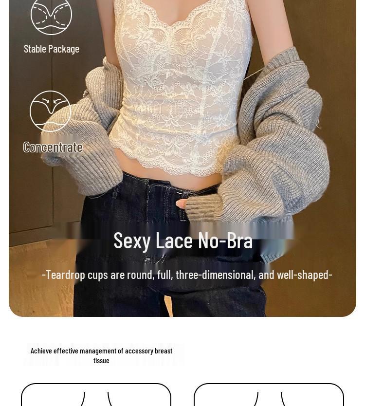 Women's Fleece-Lined Lace Camisole Vest - Warm Padded Layer for Autumn/Winter