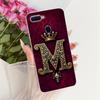 For Oppo F9 F9Pro Cover For Realme U1 Case Transparent Luxury Crown A-Z Letters 2D Flat Pattern Soft Phone Case For Oppo F9 Pro