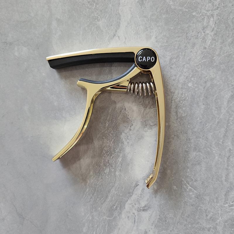 Zinc Alloy Dual-Function Capo: Electroplated Tone Changing Clip for Acoustic & Electric Guitars