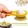 Multifunctional Plastic Egg Shell Peeler Yellow Topping Egg Slicer Shell Cracking Peeling Boiled Eggshell Perforator For Home