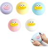 Smushers Face Squishy, smushers Squishy with Interchangeable Faces, Soft Slow Rebound Sensory Squeeze Balls for Adults Soft Squeeze Toy Relief (Pink)