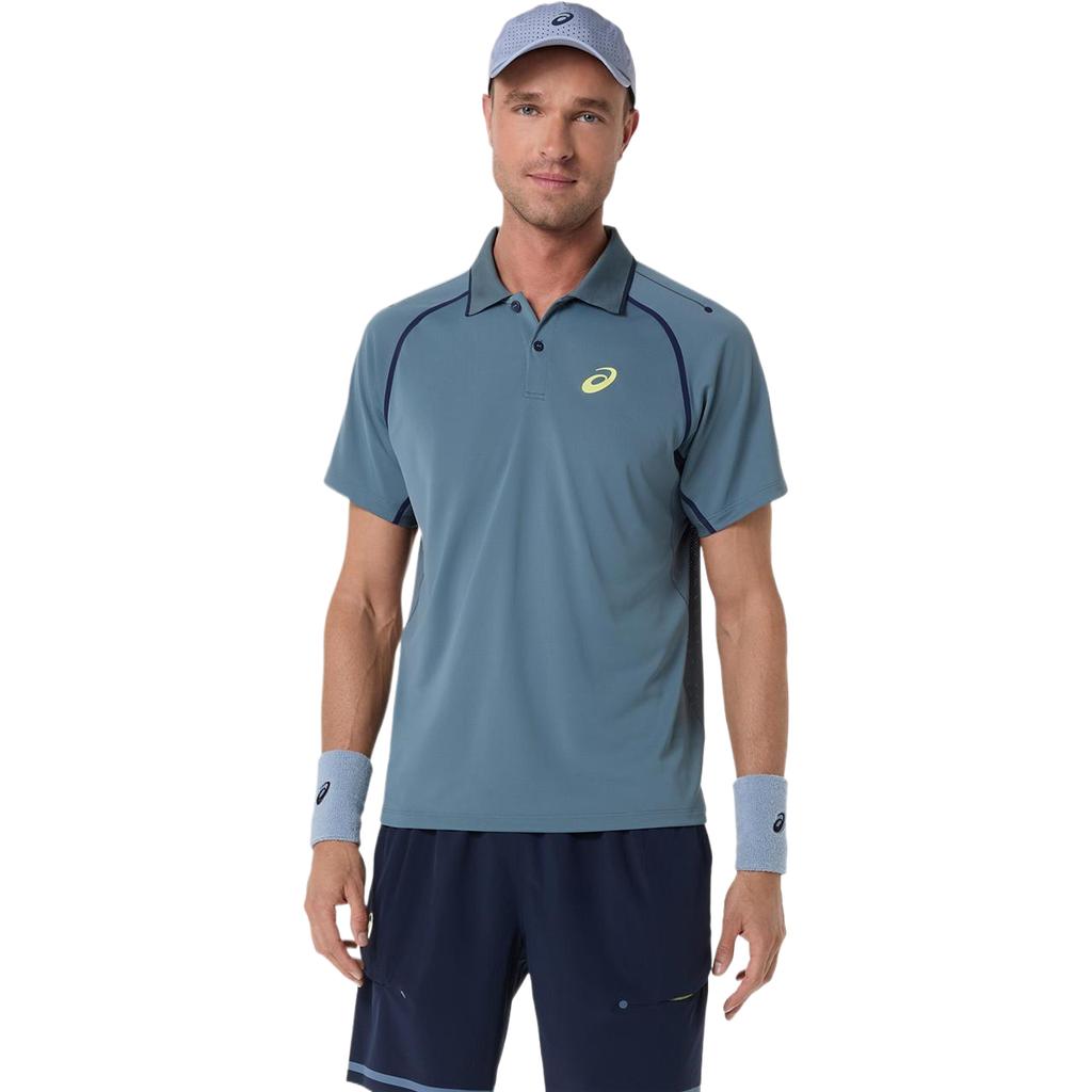 Asics Breathable Polo Collar Short Sleeve Tennis Shirt Men Tops 2041A390-020