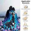 1pc Deer Printing Lightweight Flannel Blanket, Comfortable and Warm Blanket, for Camping Sofa Bed and Couch Office, Suitable for Gift Blanket