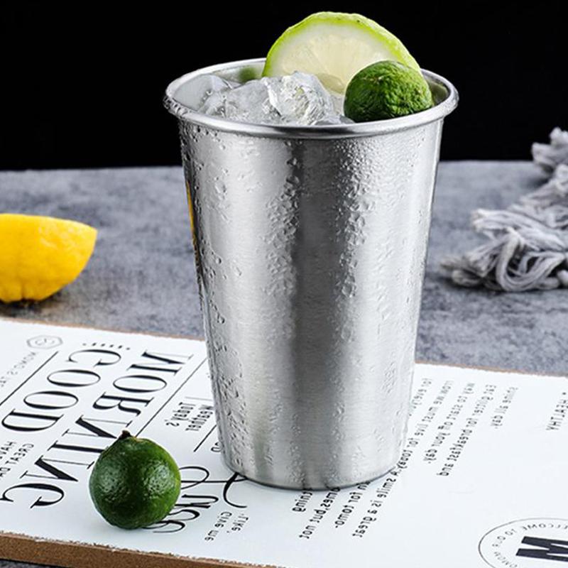 Outdoor Stainless Steel Water Cup Hiking Camping Picnic BBQ Beer Cups Coffee Cup Portable Travel Drinkware Wine Cup Beer Glass