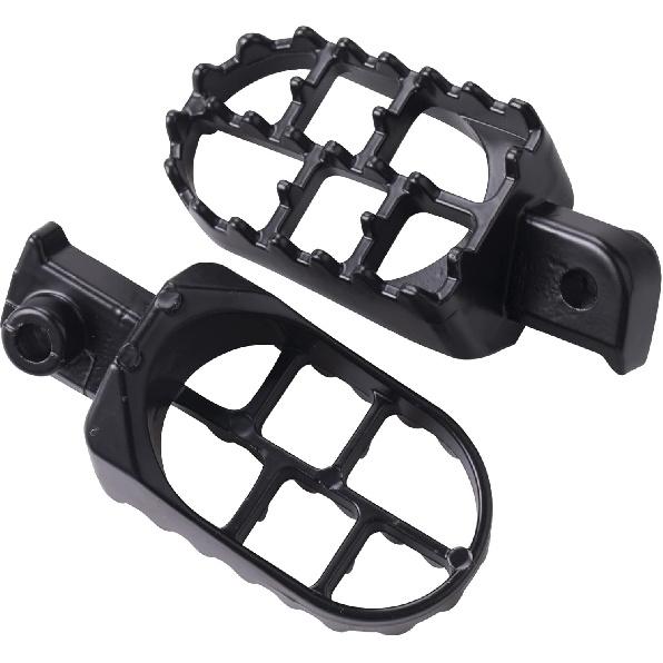 Aluminium Dirt Bike Foot Pegs, Black, Rear, Universal Fit For PW50 PW80 TW200 XR50R CRF50 CRF70 CRF80 CRF100F Dirt Bike