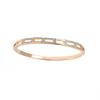 Autumn Hollow Design Diamond-Set Square Bangle: Women's Versatile Openable Bracelet