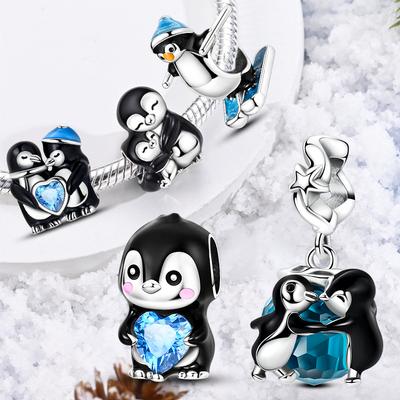 Latest In Genuine Copper Decorative Charms Baeds Penguin Pendant Piece Jewelry Creation Suitable For Authentic Bracelet Style For Women Present