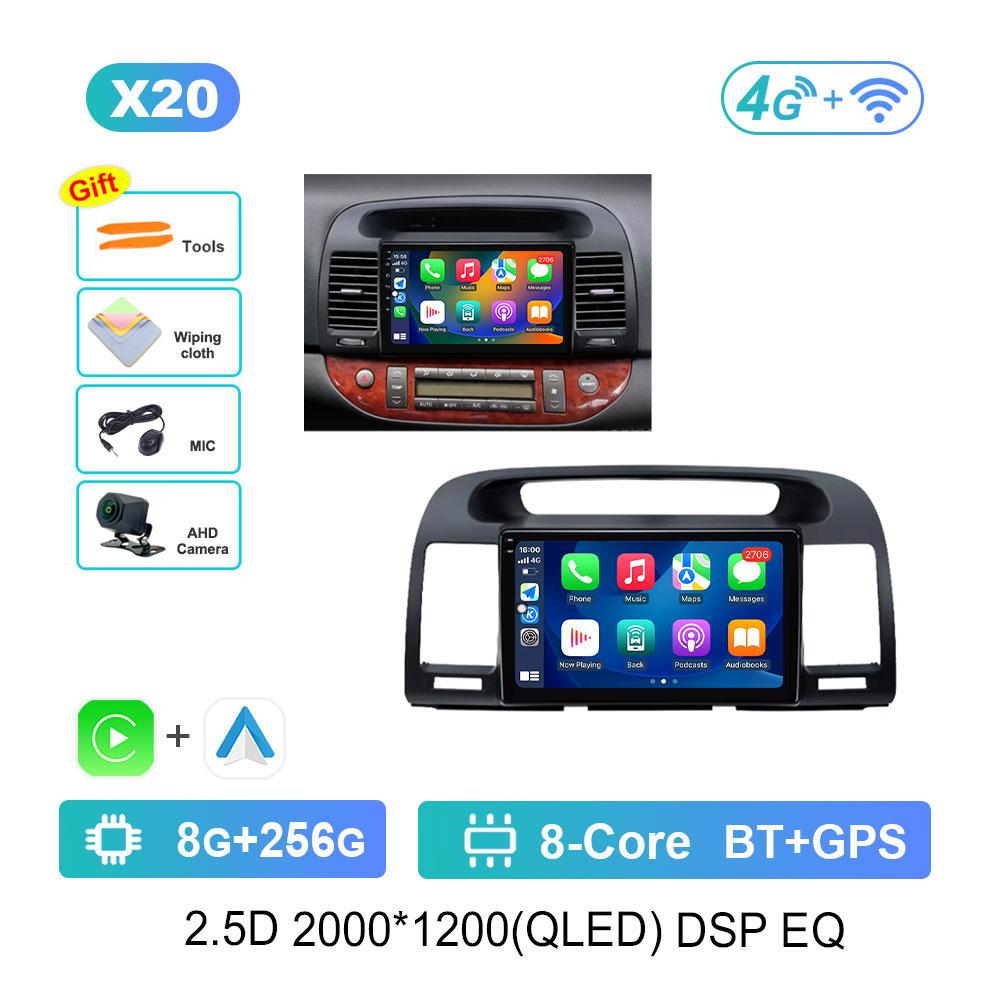 Radio Auto Android 14 Sistem Inteligent Pentru Toyota Camry 5 XV 30 2001 - 2006 Player Multimedia Navigație GPS DSP Stereo