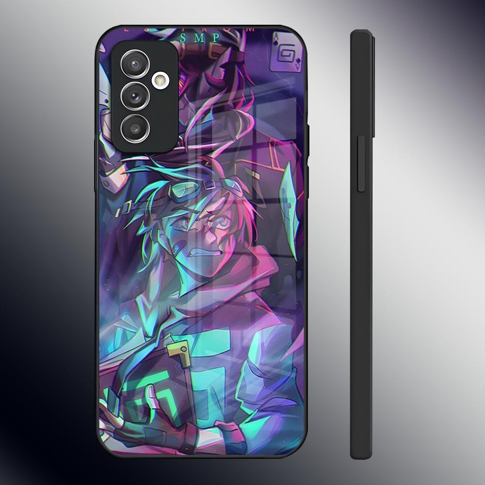 Cool Ranboo Dream Smp Phone Case for Samsung S24 Ultra S23 S22 S20 Fe S21 Plus A54 A34 A24 A53 A13 Note 20 Glass Back Cover