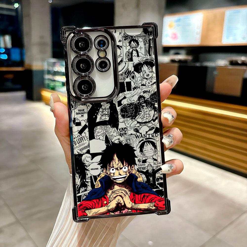One Pieces Luffy Monkey D Coque For Galaxy S26 Ultra Phone Case For Samsung S26 S25 S24 S23 S21 Ultra S20 FE S25 Plus Soft Cover
