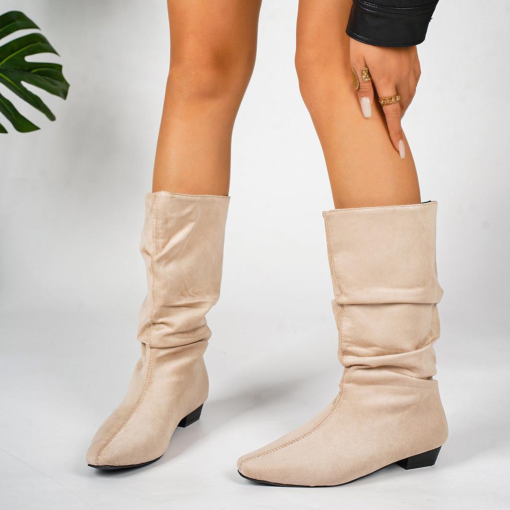 Anti-slip Shoes - New Style, Large Size, Fashionable Boots, Flat Bottom, Long Boots, Women's Shoes
