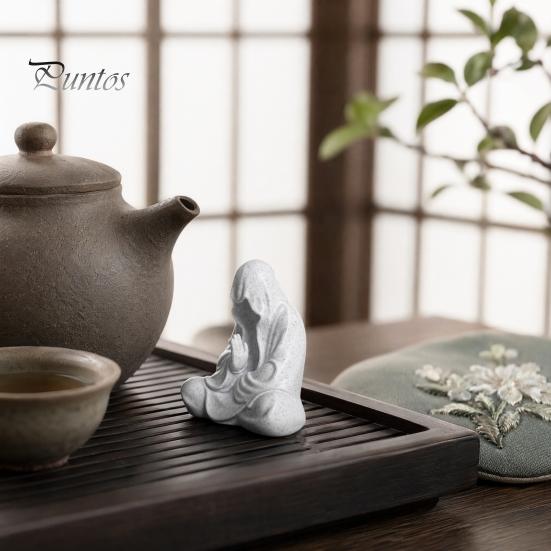 Faceless Buddha Ornament 3D Printed Figurine, Statue for Meditation & Desktop Spiritual Room, Sitting Sculpture Desk Shelf Decoration Home Office