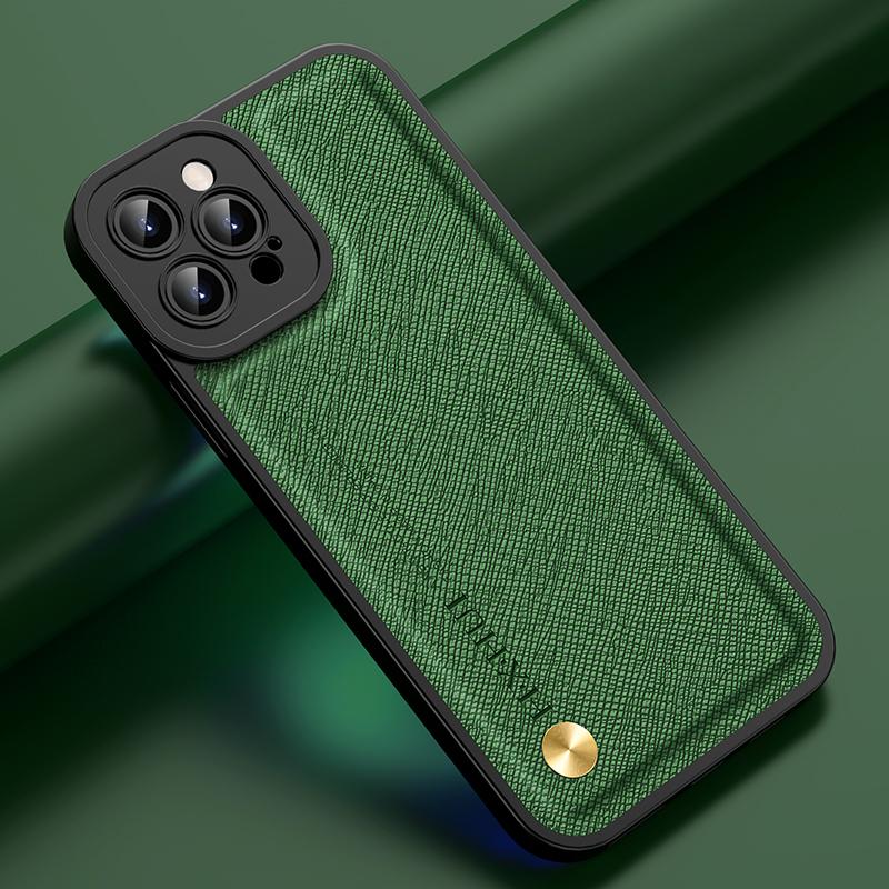 

Кожаный чехол для Magsafe iPhone 15 14 Plus 13 12 11 Pro Mini X XR XS Max Беспроводная зарядка Встроенный Железо Ударопрочный Чехол для телефона for iPhone 11 темно-зеленого