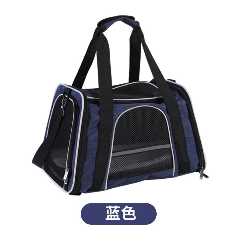 

Pet bag Foldable cat bag Multifunctional pet backpack Small синий