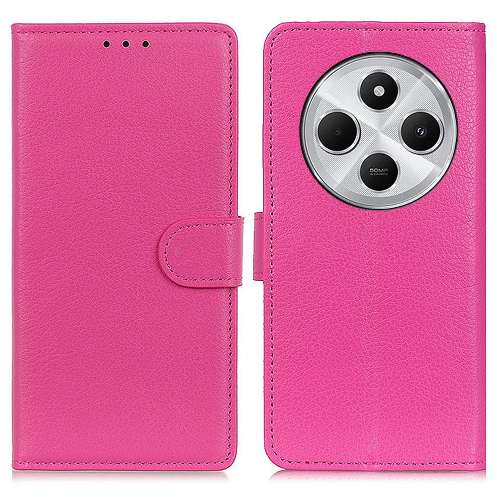 For Xiaomi Poco C75 4G/Redmi 14R 5G/14C 4G Wallet Case PU Leather Phone Cover Litchi Texture